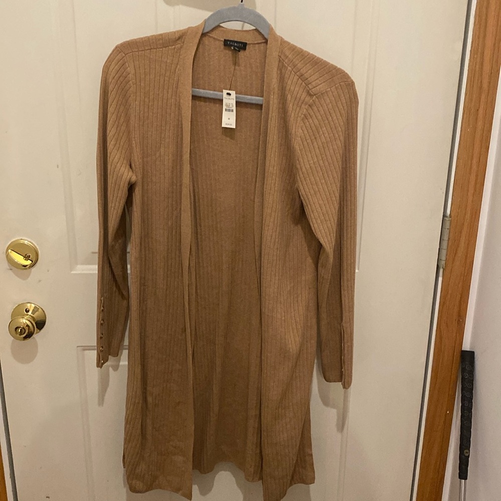 Beige Long Cardigan from Talbots
